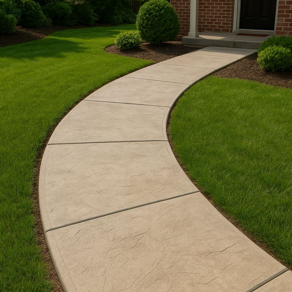 Concrete walkway
